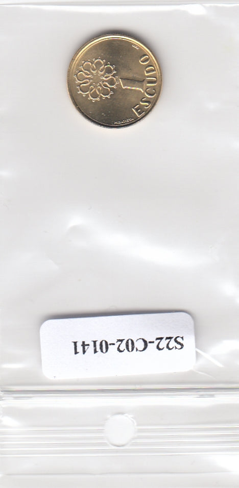 S22-C02-0141-M149 Portugal 1 escudo UNC 1999 KM631