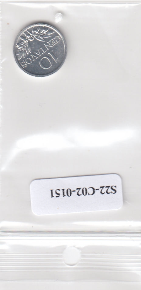 S22-C02-0151-M19 Portugal 10 centavos XF 1972 KM594