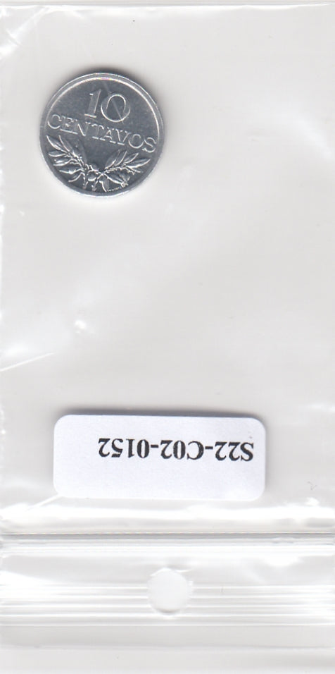 S22-C02-0152-M138 Portugal 10 centavos UNC 1974 KM594