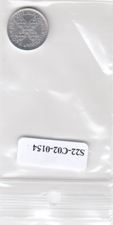 S22-C02-0154-M18 Portugal 10 centavos UNC 1976 KM594