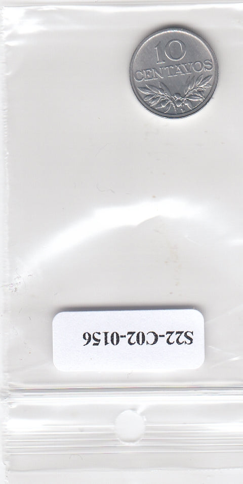 S22-C02-0156-M43 Portugal 10 centavos UNC 1978 KM594