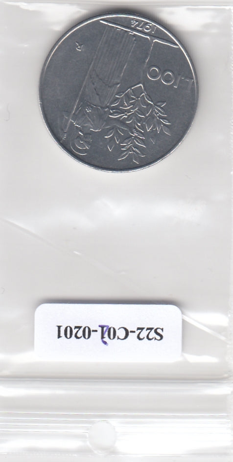 S22-C02-0201 Italy 100 lire XF 1974 KM96