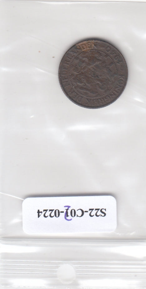 S22-C02-0224 Nederland 1 cent VF 1940 KM152