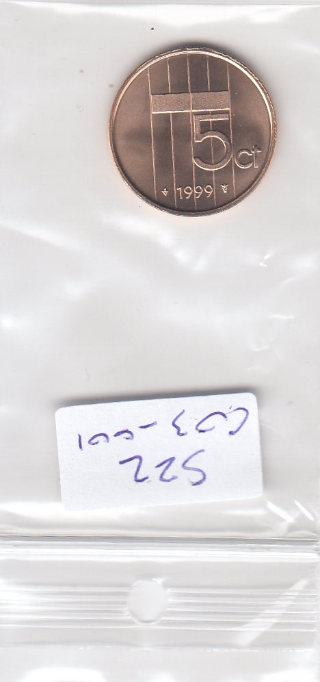 S22-C03-0001-M35 Nederland 5 cents BU 1999 KM202