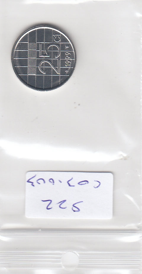 S22-C03-0003-M32 Nederland 25 cent BU 1999 KM204
