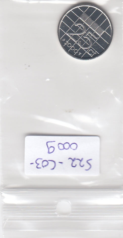 S22-C03-0009-M43 Nederland 25 cents BU 2000 KM204