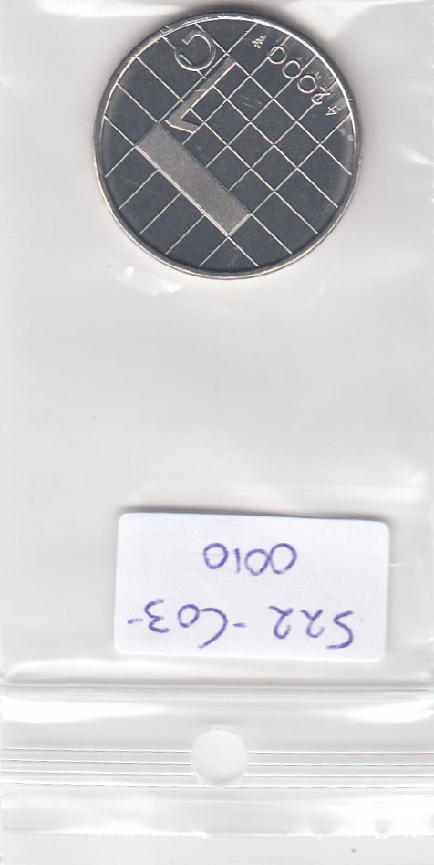 S22-C03-0010-M43 Nederland 1 Gulden BU 2000 KM205