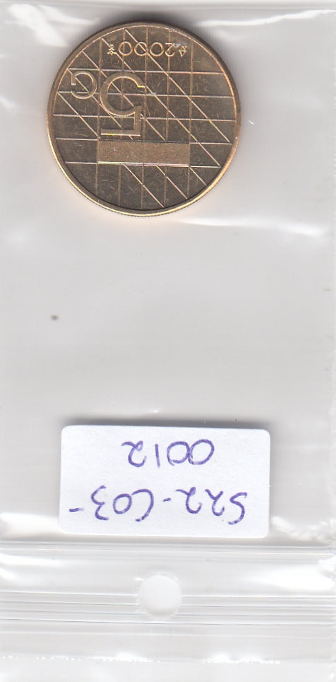 S22-C03-0012-M09 Nederland 5 Gulden BU 2000 KM210