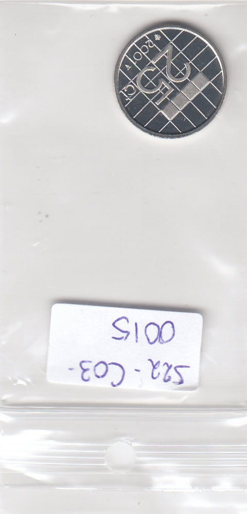 S22-C03-0015-M39 Nederland 25 cent BU 2001 KM204