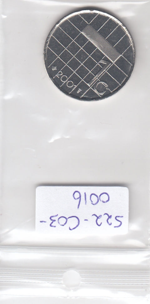 S22-C03-0016-M36 Nederland 1 Gulden BU 2001 KM205