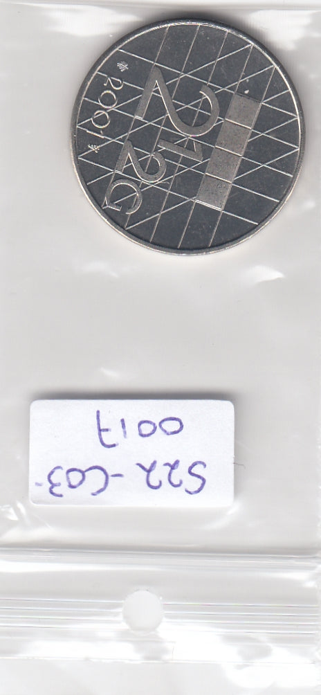 S22-C03-0017-M39 Nederland 2 1/2 Gulden BU 2001 KM206