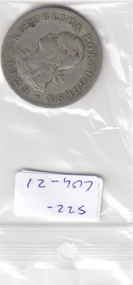 S22-C04-0021-M07 Sao Tome en Principe 50 centavos 1929    KM1