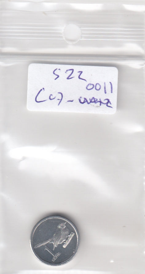 S22-C07-0011-M36 Samoa 1 Sene  UNC 2020     Samoan Fantail