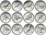 S22-C07-0015-M28 Samoa Set 12x Bird series 1 Sene UNC 2020