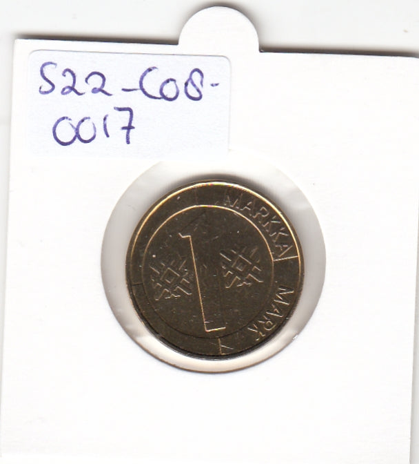 S22-C08-0017 Finland 1 markka XF 1993 KM76 M