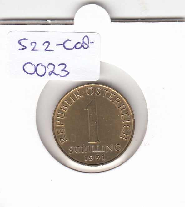 S22-C08-0023 Austria 1 shilling UNC 1991 KM2886