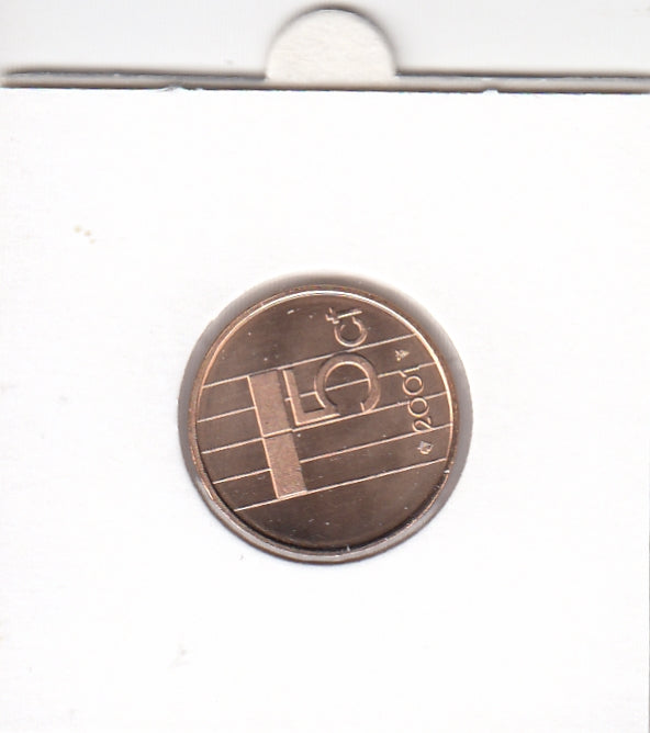 S22-C08-0027 Netherlands 5 cent UNC 2001 KM202