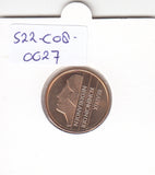 S22-C08-0027 Netherlands 5 cent UNC 2001 KM202