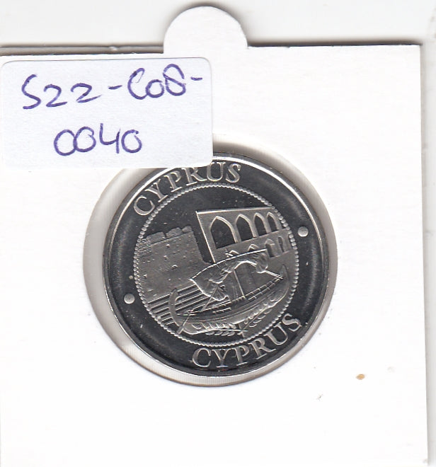 S22-C08-0040 Cyprus penning UNC  KM210  Europe coins set