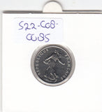 S22-C08-0085 France 1/2 franc XF 2000 KM931.1