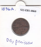 S22-ER1-0060 Duitsland 2 pfennige 1856 A VF KM452 Pruisen
