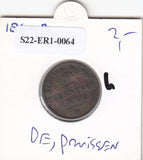 S22-ER1-0064 Duitsland 2 pfennige 1869 B VF KM452a Pruisen