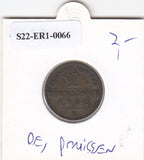 S22-ER1-0066 Duitsland 2 pfennige 1862 A VF KM481 Pruisen