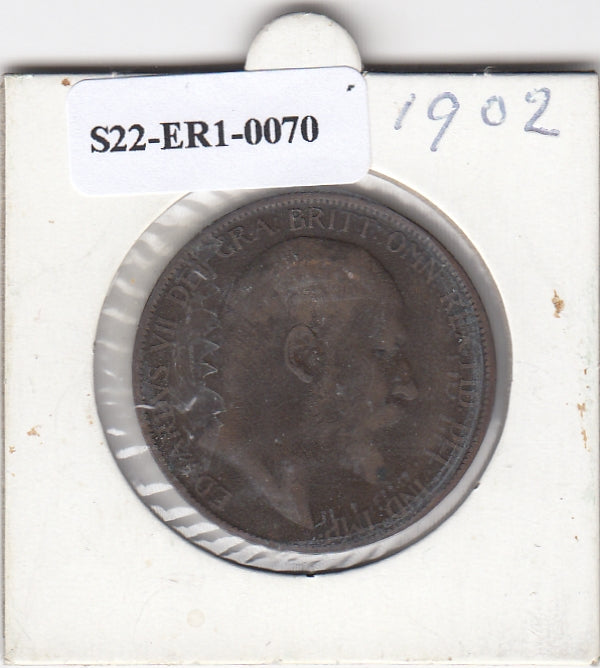 S22-ER1-0070 Verenigd Koningkrijk 1 penny 1902  VF KM794