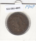 S22-ER1-0095 Verenigd Koningkrijk 1 penny 1918   VF KM810