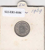 S22-ER1-0106 Zwitserland 5 rappen 1969   VF Y23