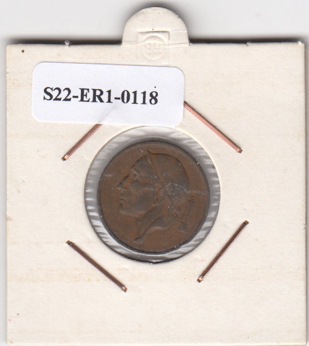 S22-ER1-0118 België 50 centiem 1955 VF KM144 Waals