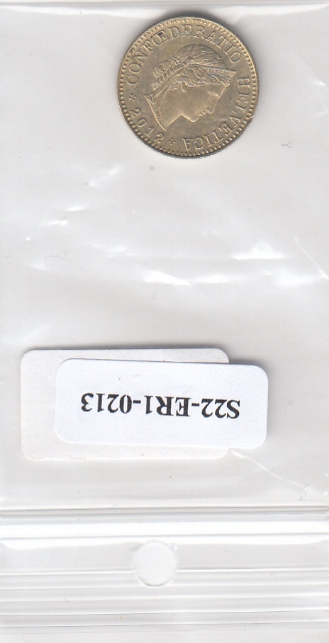 S22-ER1-0213 Zwitserland 5 rappen 2012   XF KM26c