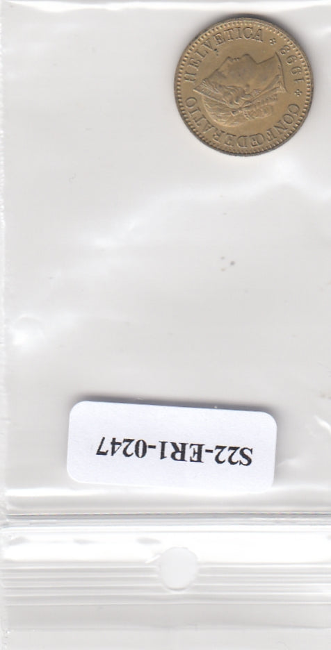 S22-ER1-0247 Zwitserland 5 rappen 1993   VF KM26c