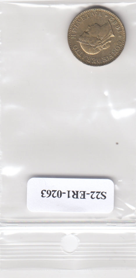 S22-ER1-0263 Zwitserland 5 rappen 1982   VF KM26c