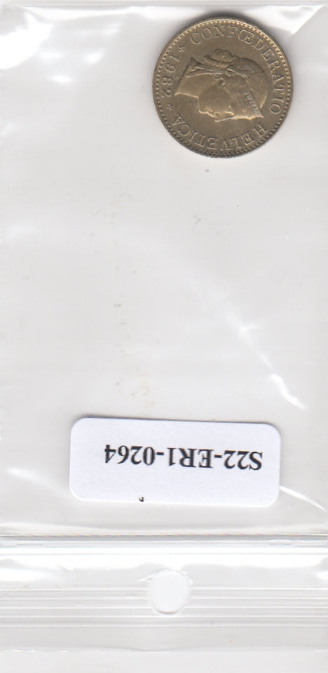 S22-ER1-0264 Zwitserland 5 rappen 1982   VF KM26c