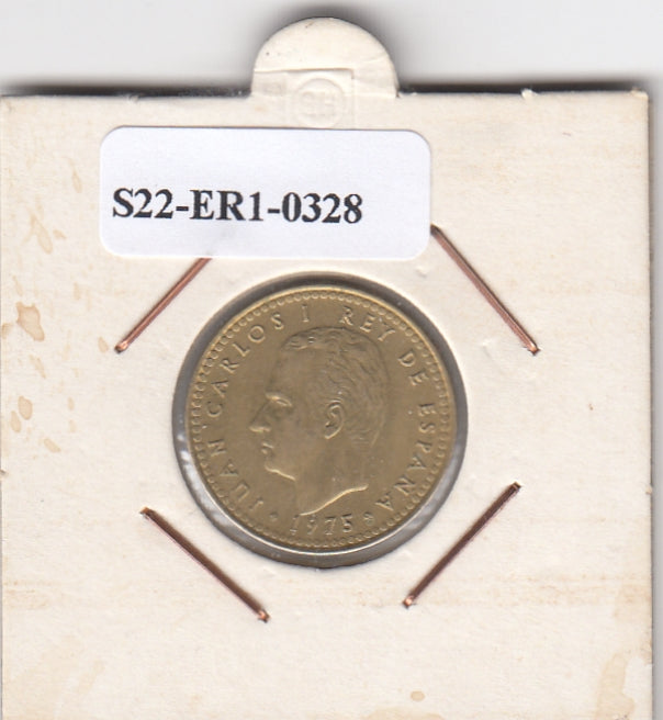 S22-ER1-0328 Spanje 1 peseta 1975 star-1978 VF KM806