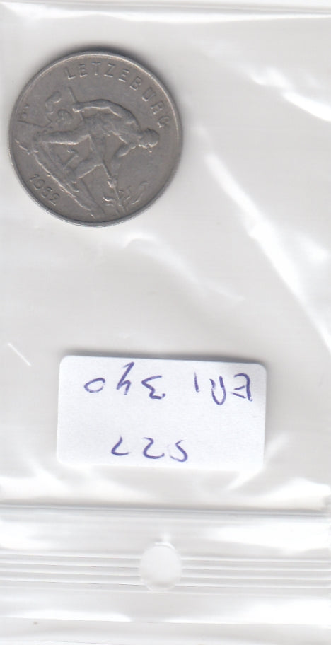 S22-ER1-0340 Luxemburg 1 franc 1952   VF KM46.3