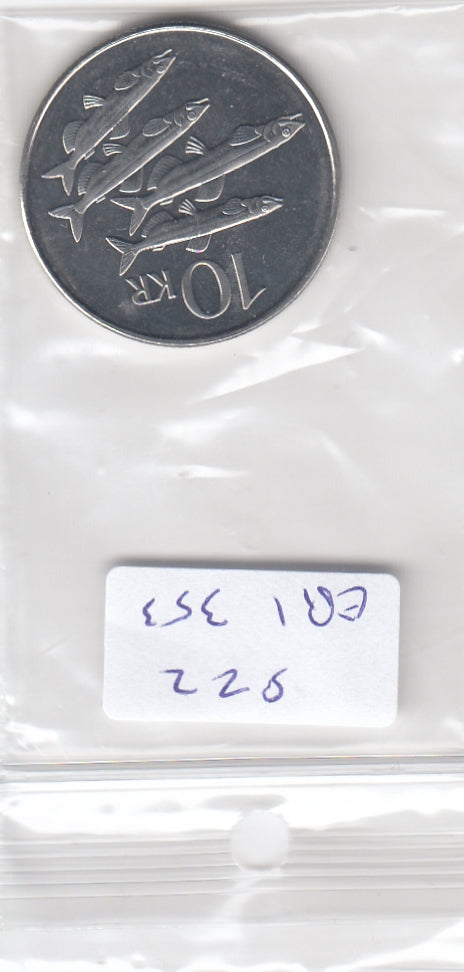 S22-ER1-0353 Iceland 10 kronur 2008   UNC KM29.1a