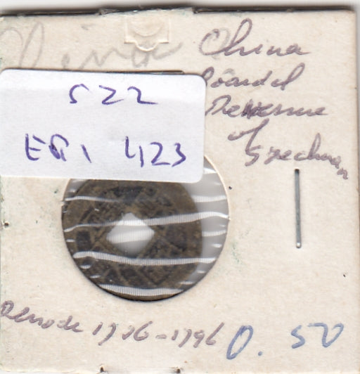 S22-ER1-0423 China   1736=1796   VF   zoeker
