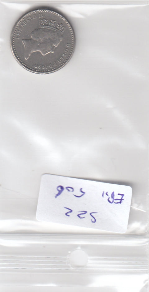 S22-ER1-0506 United Kingdom 5 pence 1990  VF KM937B