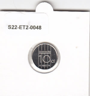 S22-ET2-0048-M03 Netherlands 10 Cents FDC 1997 KM203