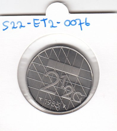 S22-ET2-0076-M02 Netherlands 2 1/2 Gulden FDC 1985 KM206