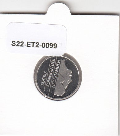 S22-ET2-0099-M02 Netherlands 25 Cents FDC 1990 KM204