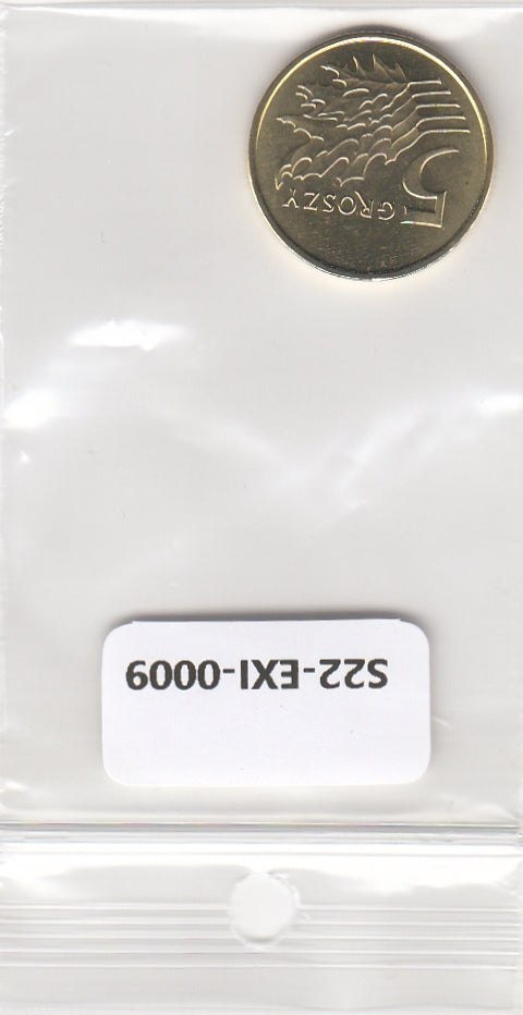 S22-EXI-0009-M45 Poland 5 Groszy UNC 2020 Y925
