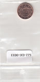 S22-EXI-0033-M08 Estonia 1 cent UNC 2022 KM61