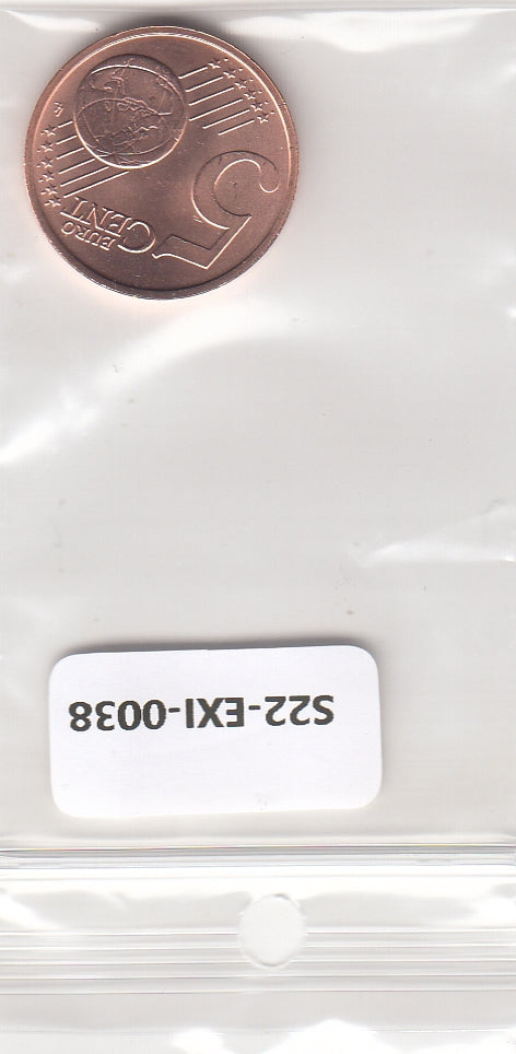 S22-EXI-0038-M30 Estonia 5 cent UNC 2018 KM63