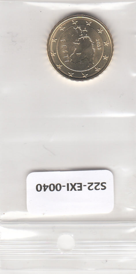 S22-EXI-0040-M36 Estland 10 cent UNC 2022 KM64