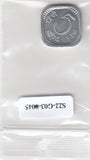 S22-G03-0045-M01 India 5 paise UNC 1976 KM18 mubai