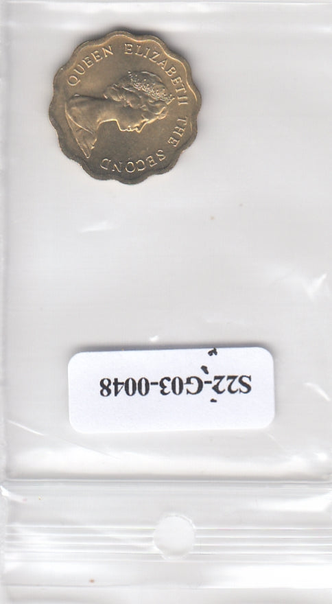 S22-G03-0048-M42 Hong Kong 20 cents UNC 1978 KM36