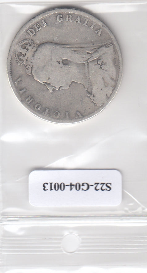 S22-G04-0013 Verenigd Koninkrijk 1/2 crown FI 1888 KM764   zilver